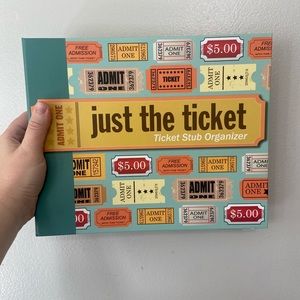 Just the Ticket: Ticket Stub Organizer (Hardback or Cased Book)